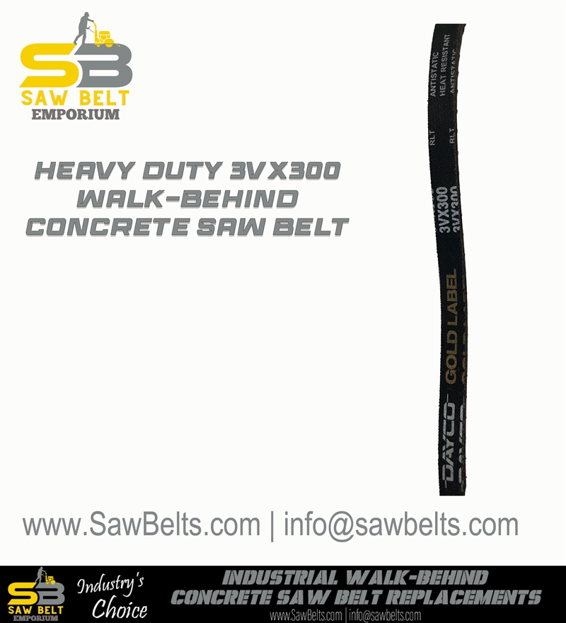Review image from 2500380 Core Cut belt interchangeable to 3VX300 cogged V-belt at saw belt emporium
